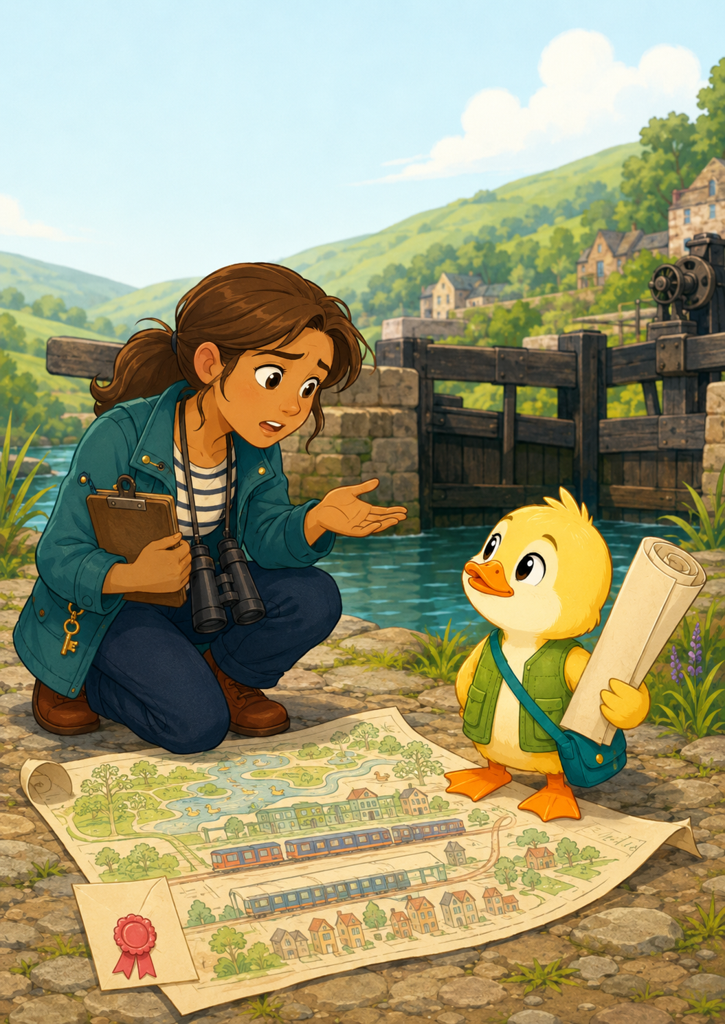 Duck Builds Tomorrow, illustration 3 accompanying the story.