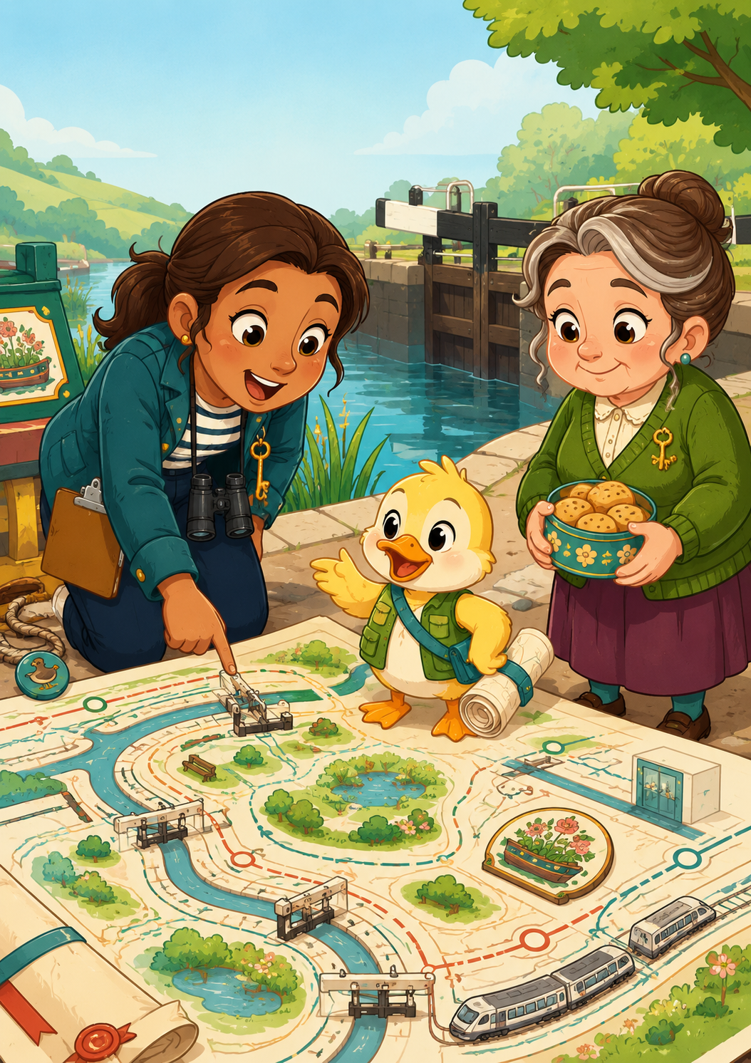 Duck Builds Tomorrow, illustration 4 accompanying the story.