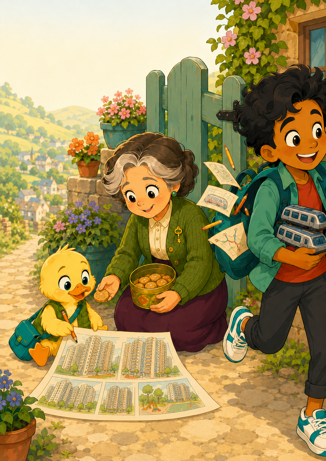 Duck Builds Tomorrow, illustration 6 accompanying the story.
