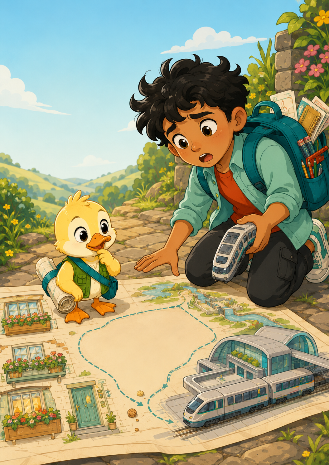 Duck Builds Tomorrow, illustration 7 accompanying the story.