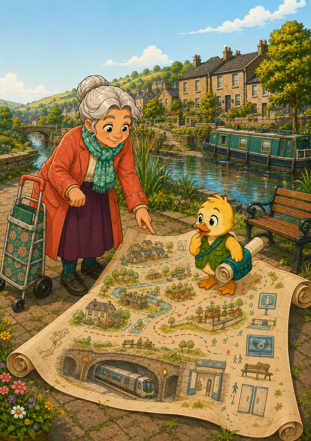 Duck Builds Tomorrow, illustration 9 accompanying the story.